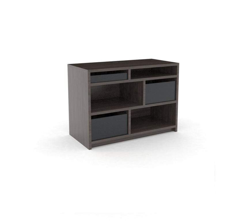Dresser 3-Drawer, Grey_ALT